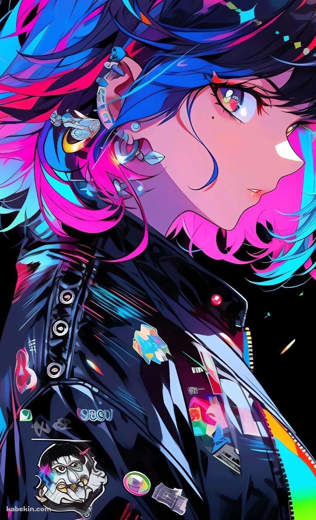 こちらを見つめる黒いジャケットを着た女性のAndroidの壁紙(1080px x 1776px) スマホ用