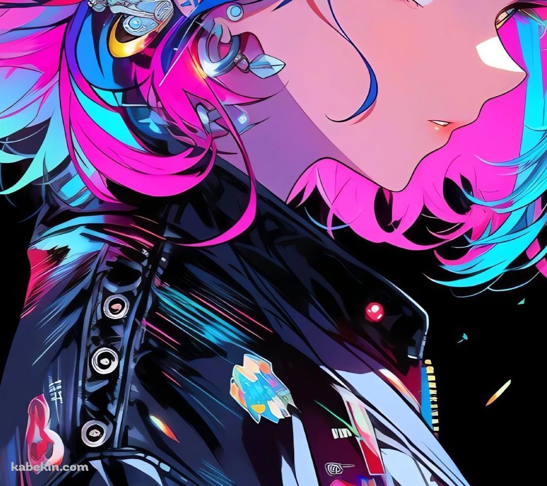 こちらを見つめる黒いジャケットを着た女性のAndroidの壁紙(1080px x 960px) スマホ用