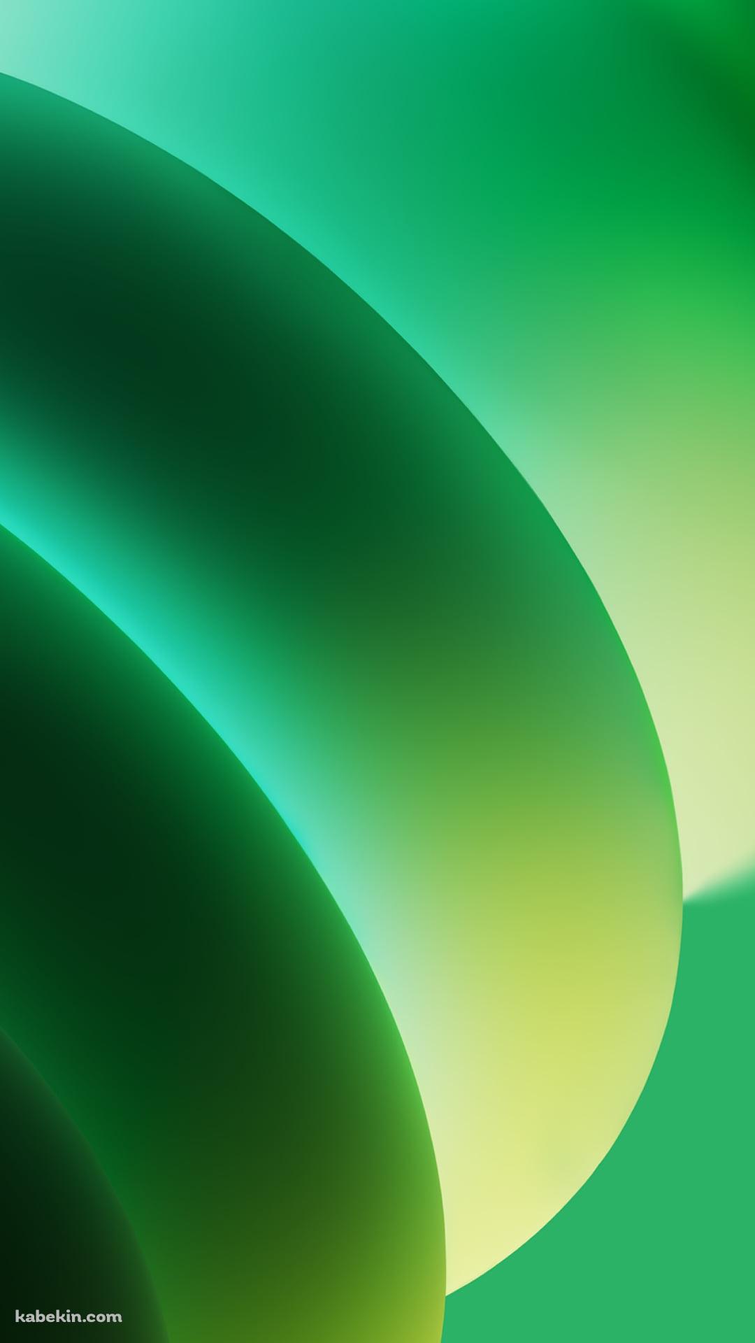 緑の光る螺旋のAndroidの壁紙(1080px x 1920px) スマホ用
