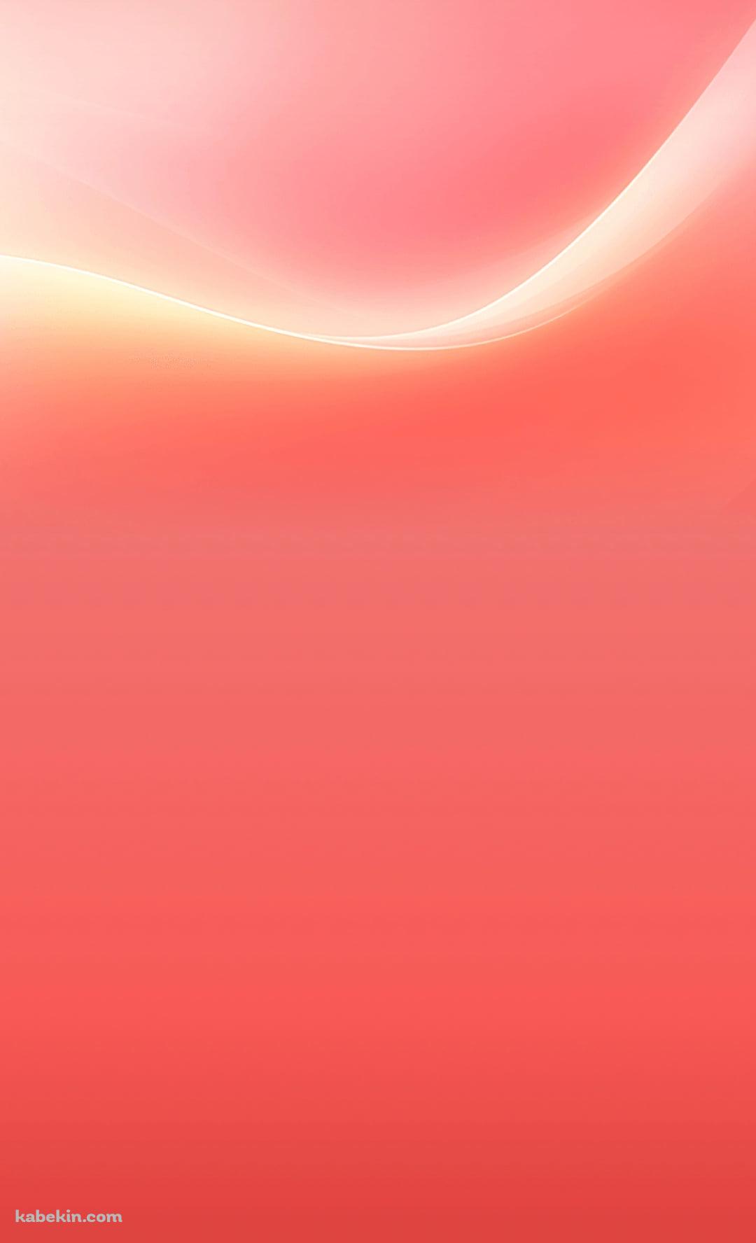 ピンクのグラデーション / 光る波形のAndroidの壁紙(1080px x 1776px) スマホ用