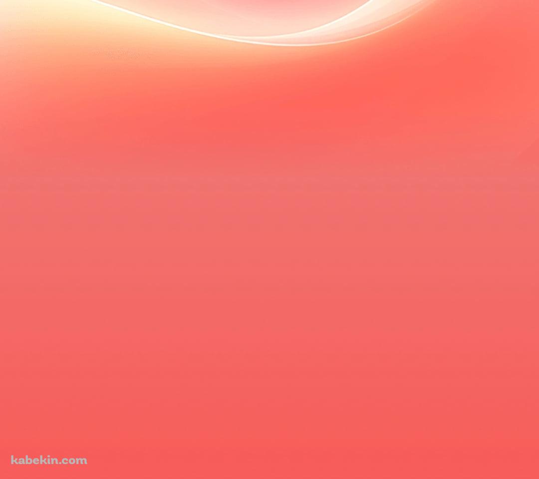 ピンクのグラデーション / 光る波形のAndroidの壁紙(1080px x 960px) スマホ用