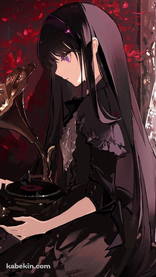 蓄音機を抱える暁美ほむら / 魔法少女まどか☆マギカのAndroidの壁紙(540px x 960px) スマホ用