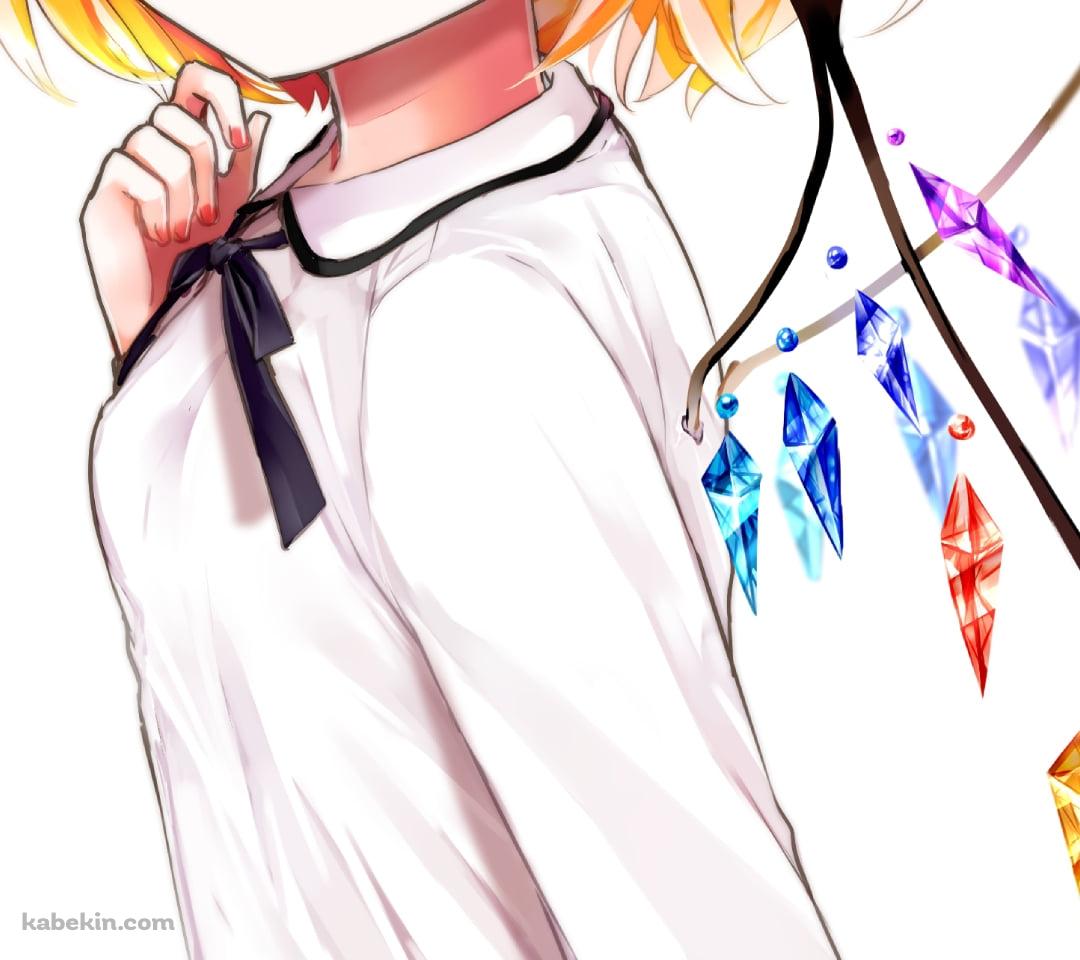 振り返る可愛いフランドール・スカーレット / 東方のAndroidの壁紙(1080px x 960px) スマホ用