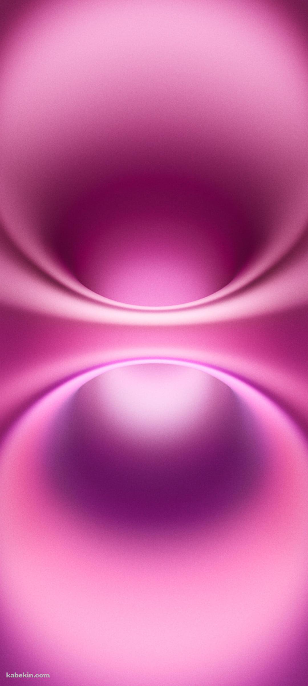 ピンクのグラデーション / 楕円 / iOSのAndroidの壁紙(1080px x 2400px) スマホ用