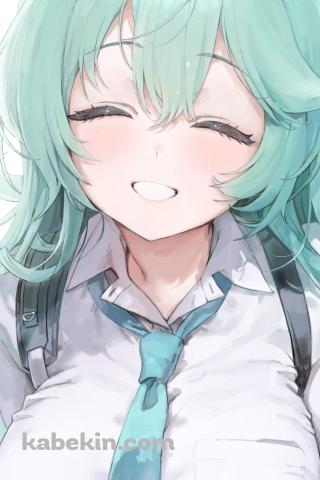 満面の笑みの梔子ユメ / ブルーアーカイブのAndroidの壁紙(320px x 480px) スマホ用