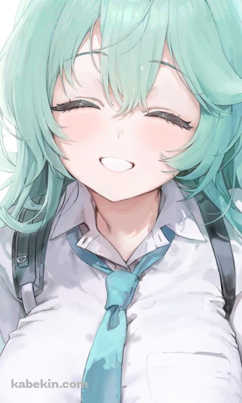 満面の笑みの梔子ユメ / ブルーアーカイブのAndroidの壁紙(480px x 800px) スマホ用