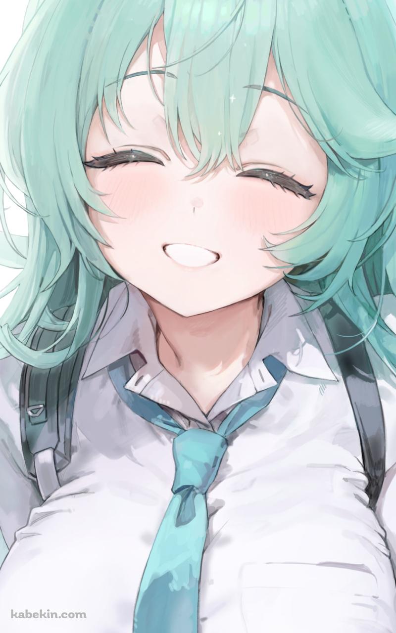満面の笑みの梔子ユメ / ブルーアーカイブのAndroidの壁紙(800px x 1280px) スマホ用