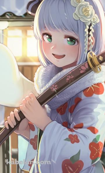 刀を持つ魂魄妖夢と半霊 / 東方のAndroidの壁紙(360px x 592px) スマホ用