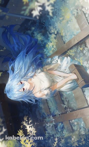 廃れた線路の上に立つ綾波レイ / 新世紀エヴァンゲリオンのAndroidの壁紙(360px x 592px) スマホ用