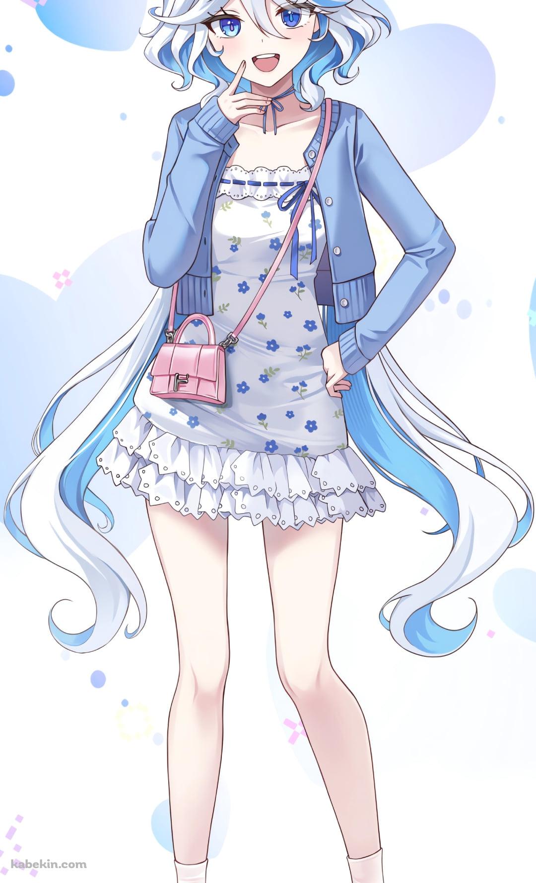 私服姿のフリーナ / 原神のAndroidの壁紙(1080px x 1776px) スマホ用