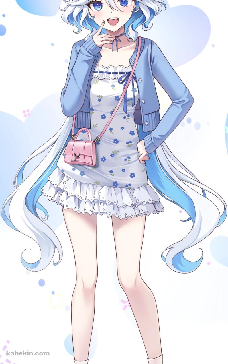 私服姿のフリーナ / 原神のAndroidの壁紙(800px x 1280px) スマホ用