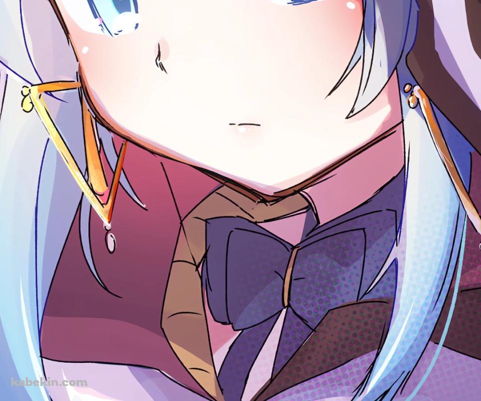 うつむくフードを被った水波レナ / 魔法少女まどか☆マギカのAndroidの壁紙(960px x 800px) スマホ用