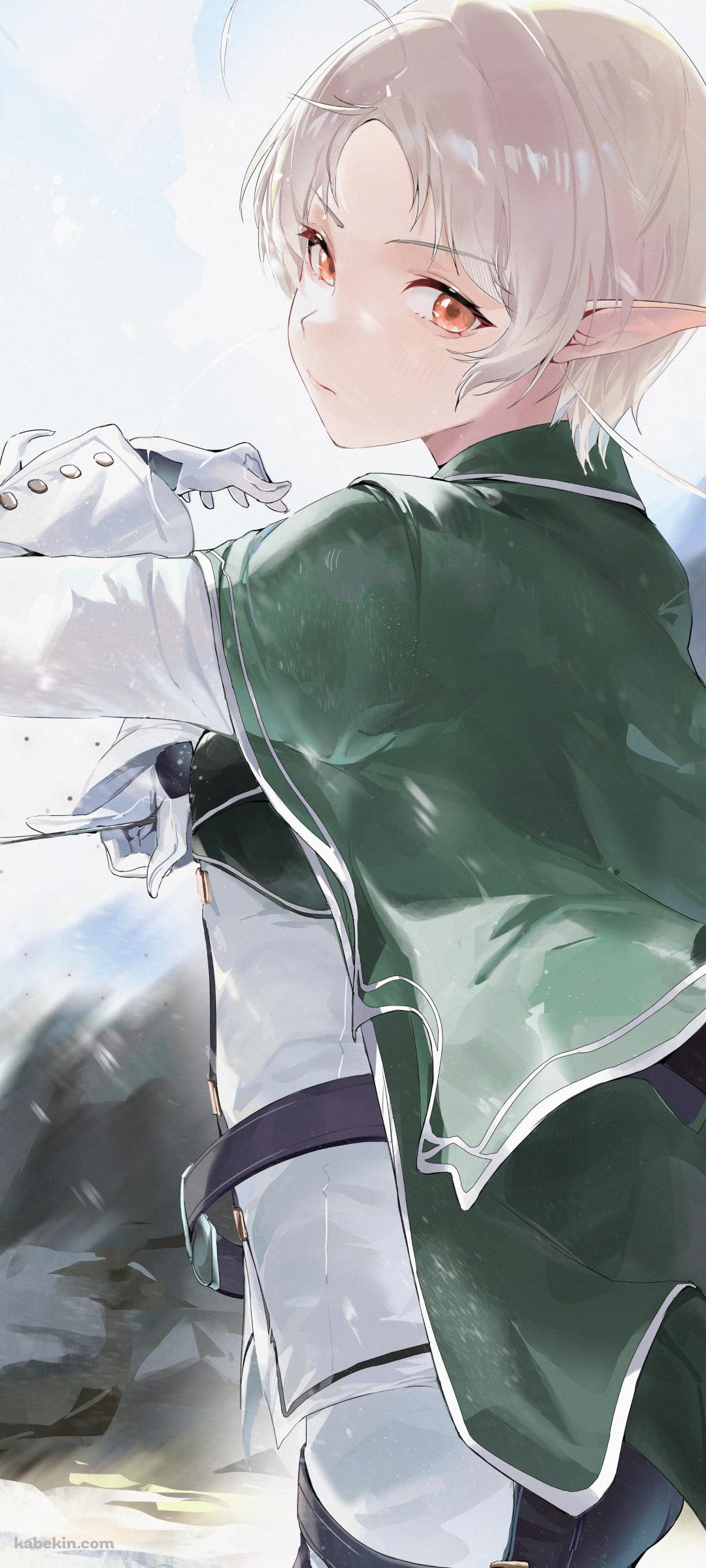 振り返るシルフィエット / 無職転生のAndroidの壁紙(1080px x 2400px) スマホ用