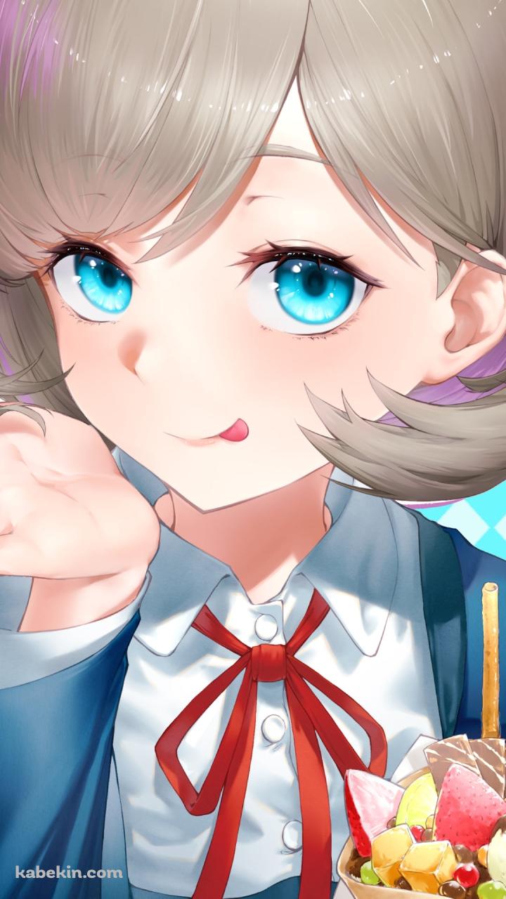 パフェを食べる唐可可 / ハロー!!!ラブライブ!のAndroidの壁紙(720px x 1280px) スマホ用