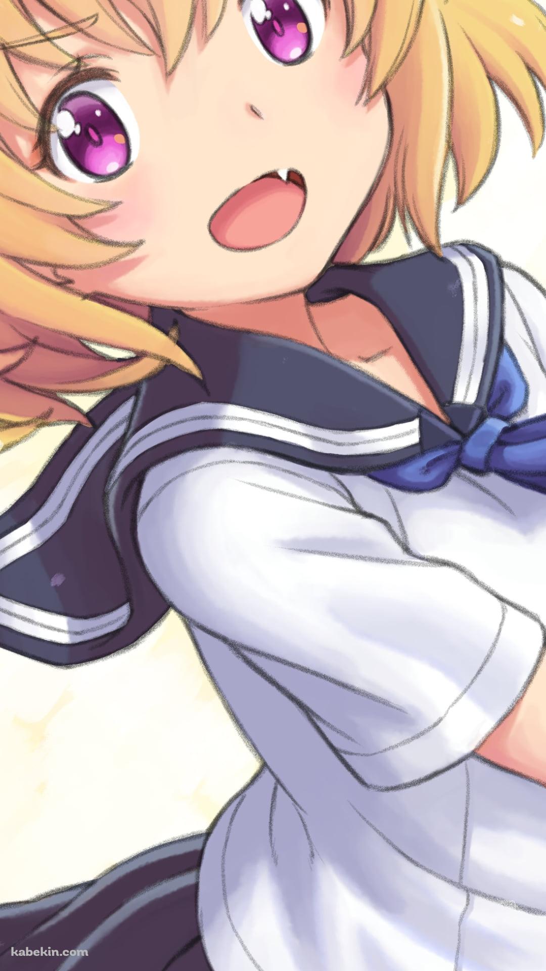 セーラー服を着た北条沙都子 / ひぐらしのなく頃にのAndroidの壁紙(1080px x 1920px) スマホ用