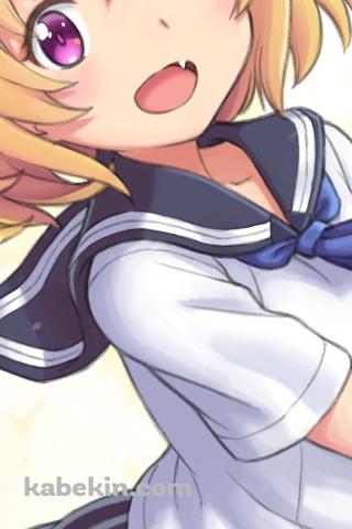セーラー服を着た北条沙都子 / ひぐらしのなく頃にのAndroidの壁紙(320px x 480px) スマホ用