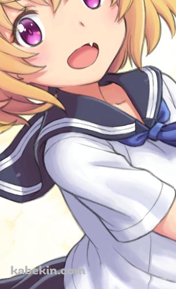 セーラー服を着た北条沙都子 / ひぐらしのなく頃にのAndroidの壁紙(360px x 592px) スマホ用