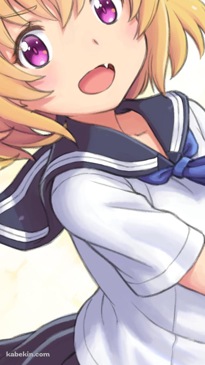 セーラー服を着た北条沙都子 / ひぐらしのなく頃にのAndroidの壁紙(720px x 1280px) スマホ用