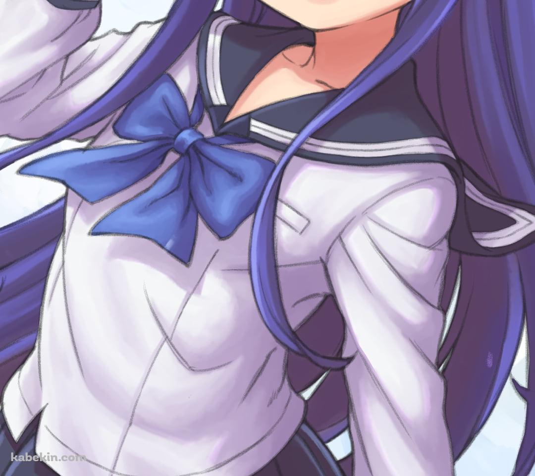 セーラー服を着た古手梨花 / ひぐらしのなく頃にのAndroidの壁紙(1080px x 960px) スマホ用