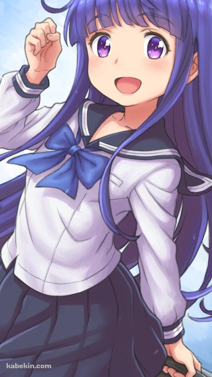 セーラー服を着た古手梨花 / ひぐらしのなく頃にのAndroidの壁紙(720px x 1280px) スマホ用
