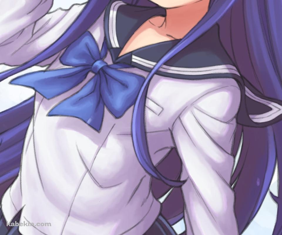 セーラー服を着た古手梨花 / ひぐらしのなく頃にのAndroidの壁紙(960px x 800px) スマホ用
