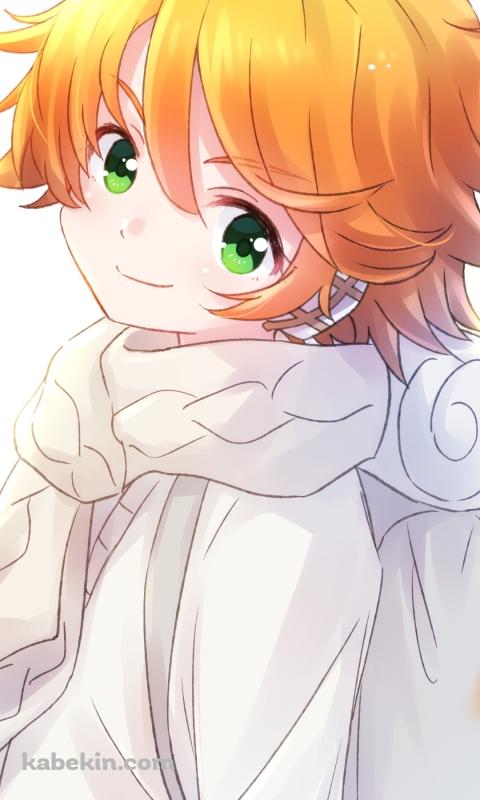 微笑むエマ / 約ネバ / 約束のネバーランドのAndroidの壁紙(480px x 800px) スマホ用