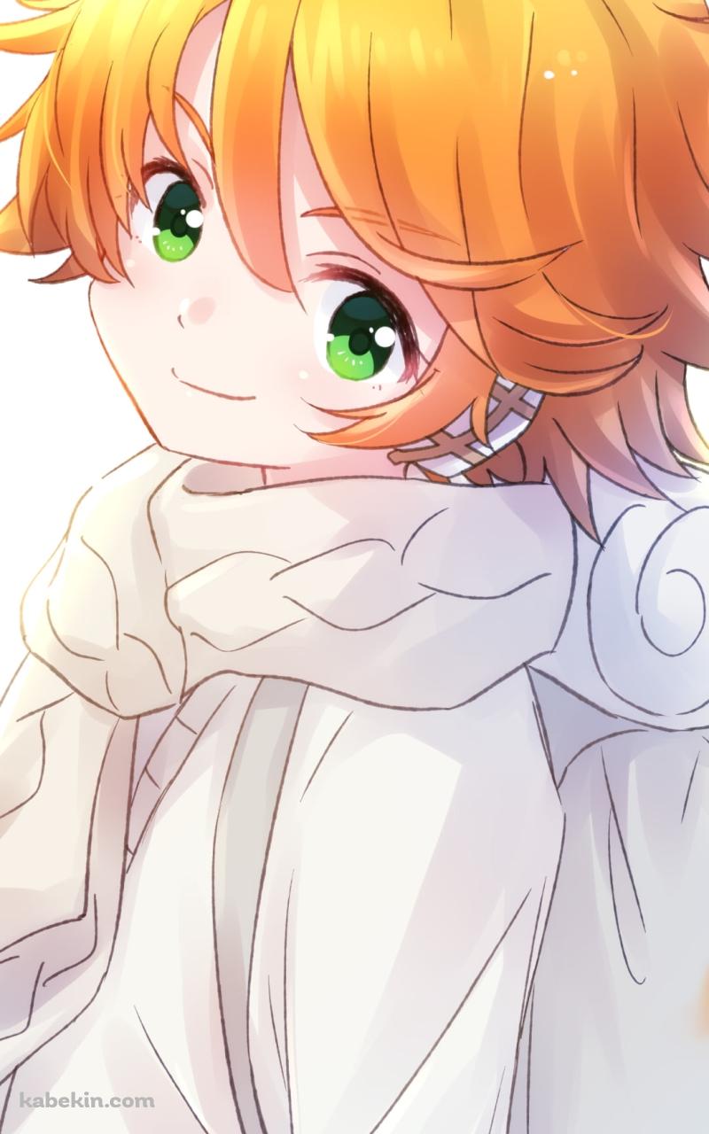 微笑むエマ / 約ネバ / 約束のネバーランドのAndroidの壁紙(800px x 1280px) スマホ用