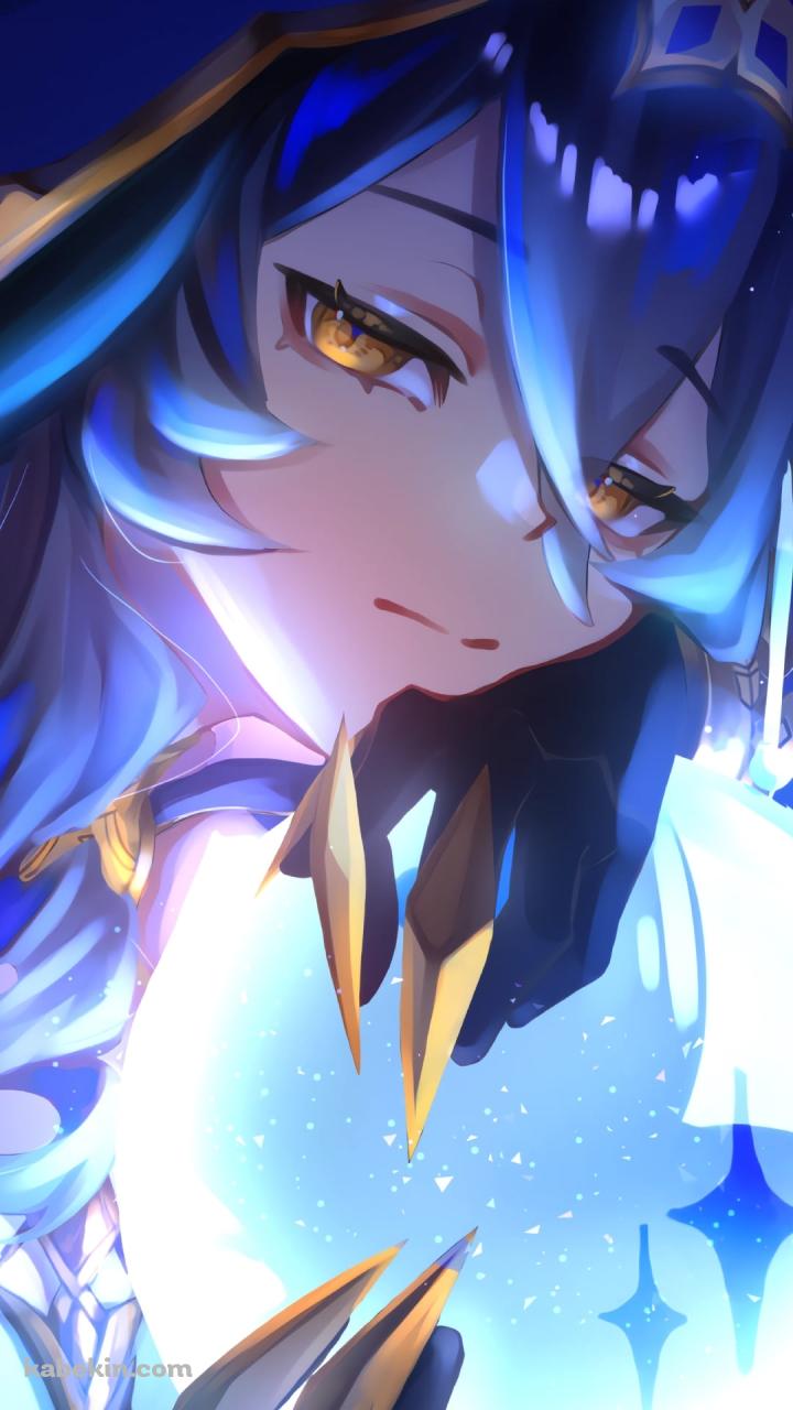 水晶玉にもたれるレイラ / 妖艶 / 原神のAndroidの壁紙(720px x 1280px) スマホ用