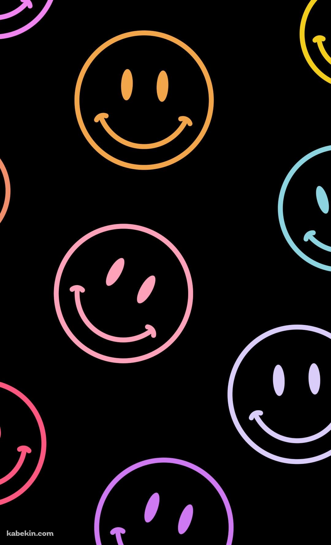 スマイリー / ニコちゃんマーク / カラフル / Smiley FaceのAndroidの壁紙(1080px x 1776px) スマホ用