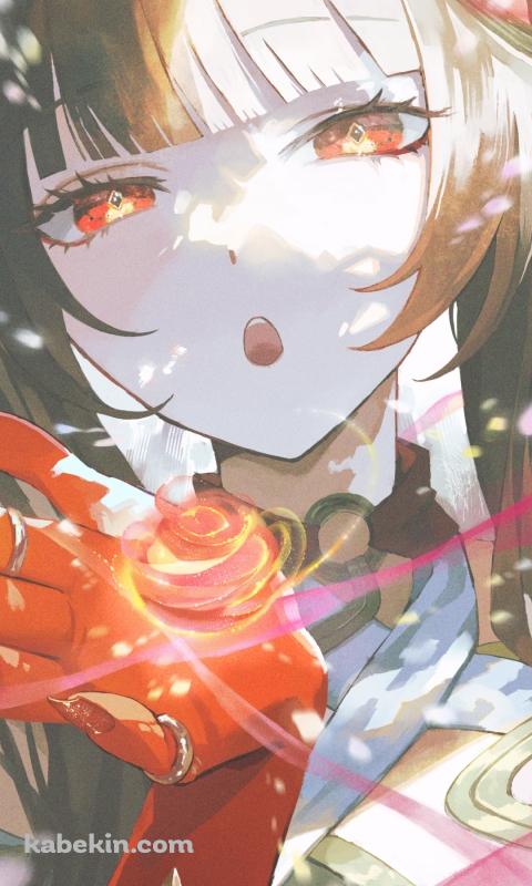 掌で魔法を詠唱するレイサ / 崩壊:スターレイルのAndroidの壁紙(480px x 800px) スマホ用