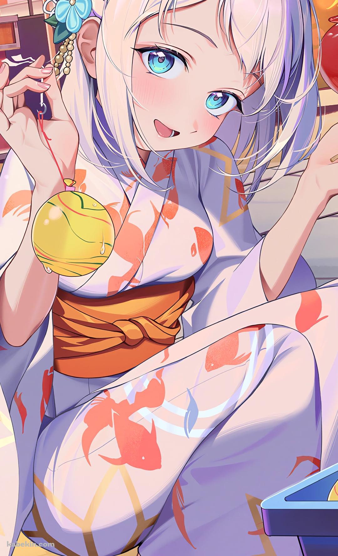 黄色い水風船を嬉しそうに掲げる葛城リーリヤ / 学園アイドルマスターのAndroidの壁紙(1080px x 1776px) スマホ用