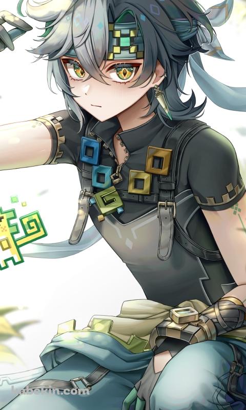 こちらを見つめるキィニチ / クフル・アハウ / 原神のAndroidの壁紙(480px x 800px) スマホ用