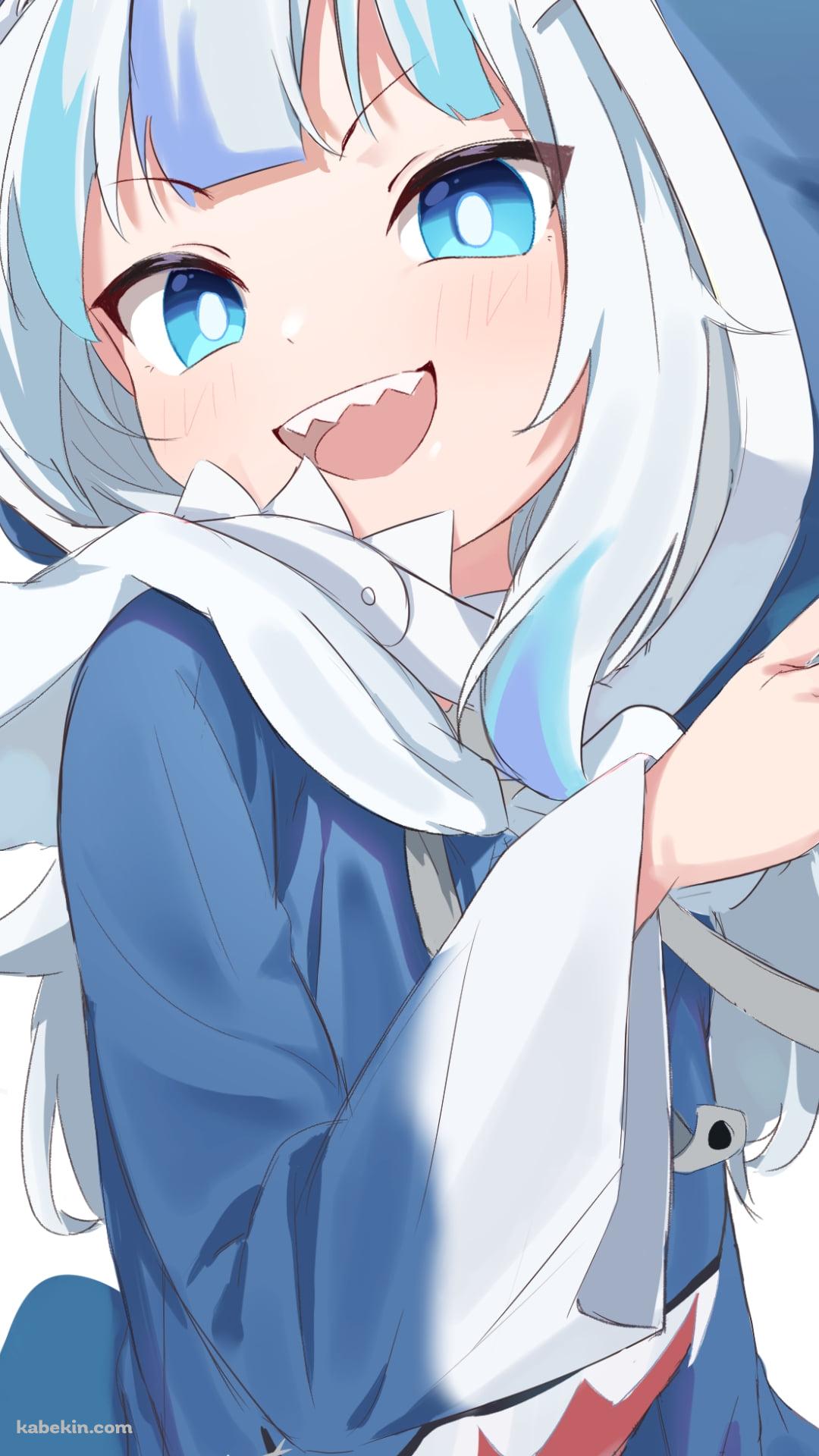 右手でポーズを取り高笑いするがうる・ぐら / ホロライブ / バーチャルYouTuberのAndroidの壁紙(1080px x 1920px) スマホ用