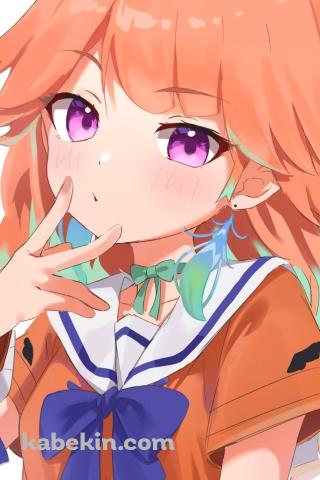 アゴピする可愛い小鳥遊キアラ / ホロライブ / バーチャルYouTuberのAndroidの壁紙(320px x 480px) スマホ用