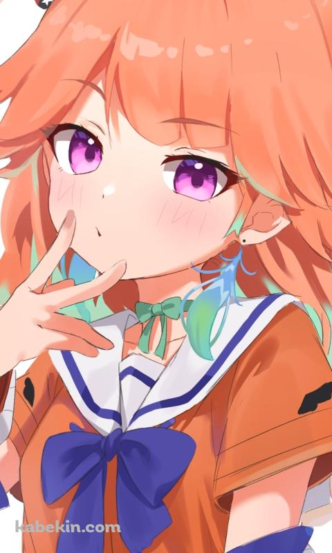 アゴピする可愛い小鳥遊キアラ / ホロライブ / バーチャルYouTuberのAndroidの壁紙(480px x 800px) スマホ用