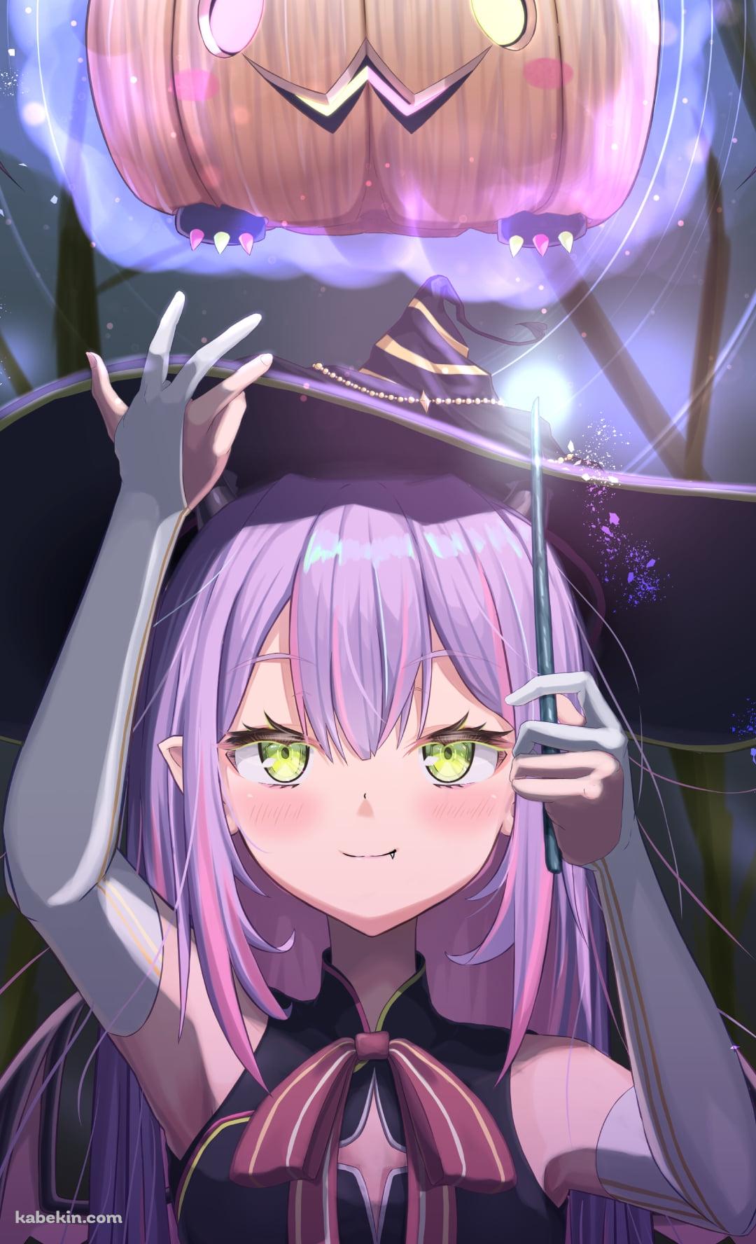 ハロウィンコスの常闇トワ / カボチャ / ホロライブ / バーチャルYouTuberのAndroidの壁紙(1080px x 1776px) スマホ用