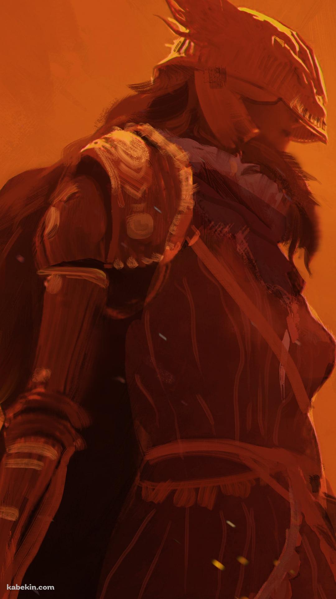 オレンジに染まるミケラの刃マレニア / エルデンリングのAndroidの壁紙(1080px x 1920px) スマホ用