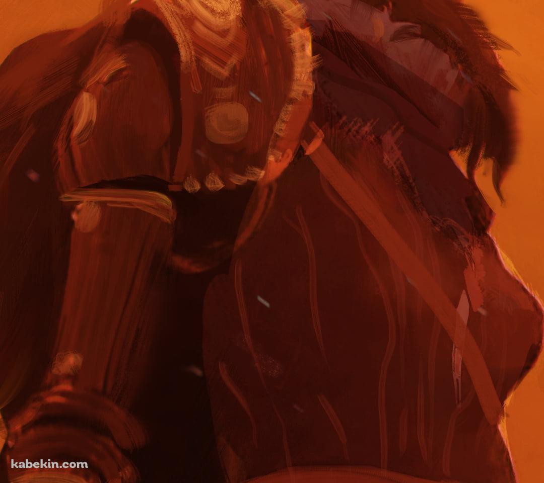 オレンジに染まるミケラの刃マレニア / エルデンリングのAndroidの壁紙(1080px x 960px) スマホ用