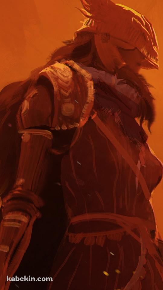オレンジに染まるミケラの刃マレニア / エルデンリングのAndroidの壁紙(540px x 960px) スマホ用