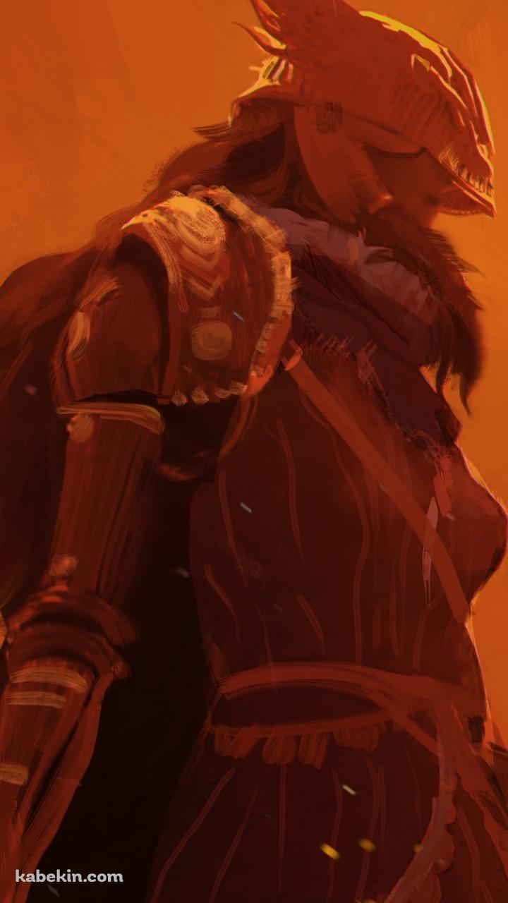 オレンジに染まるミケラの刃マレニア / エルデンリングのAndroidの壁紙(720px x 1280px) スマホ用