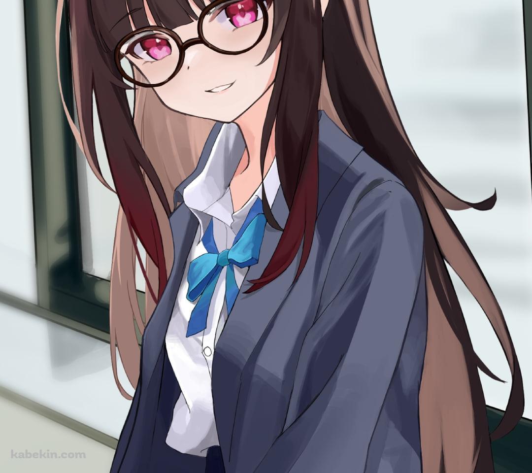 制服姿のメガネをかけた花火 / 崩壊:スターレイルのAndroidの壁紙(1080px x 960px) スマホ用