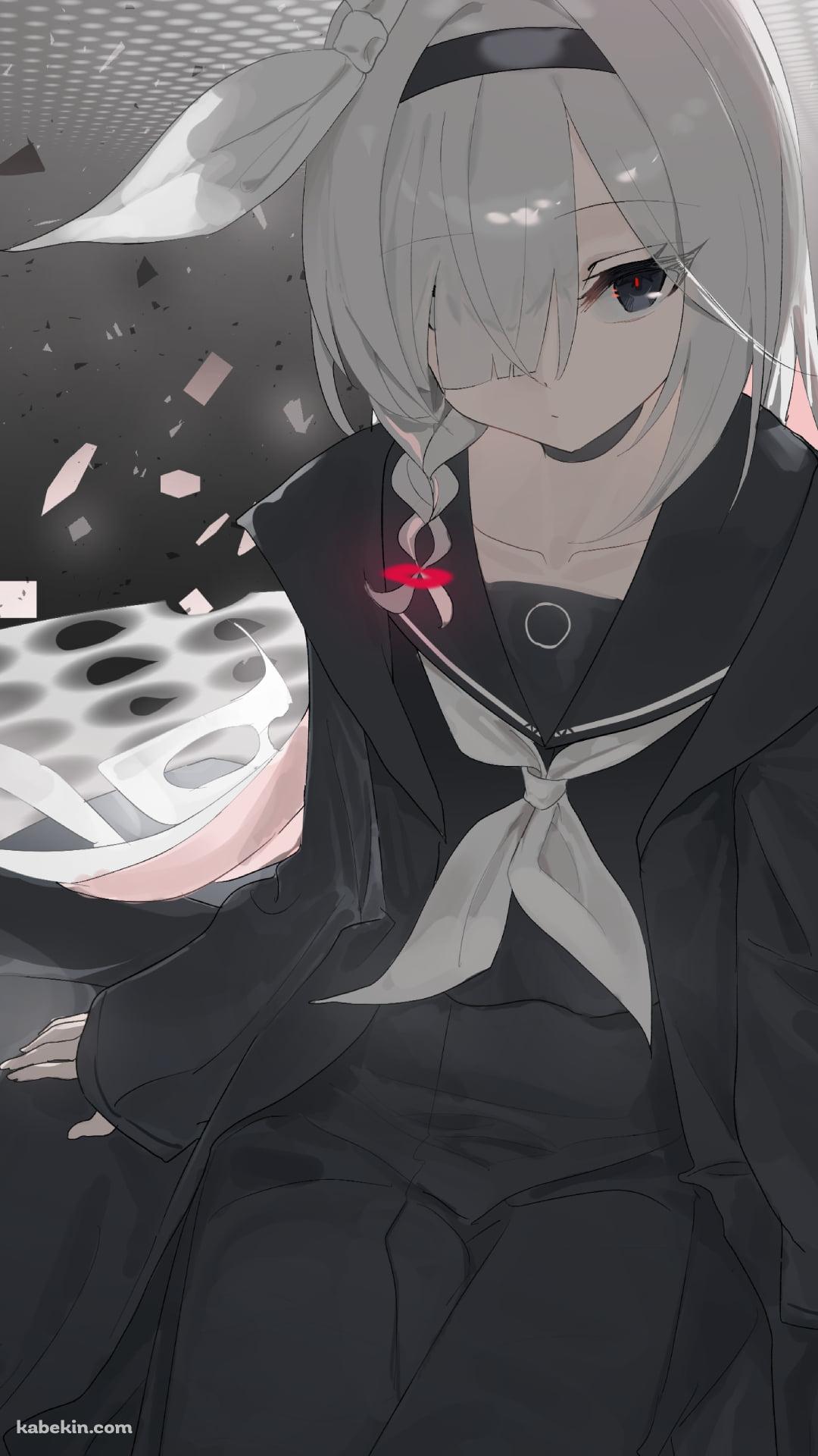 黒いセーラー服を着たプラナ / ブルーアーカイブのAndroidの壁紙(1080px x 1920px) スマホ用