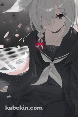 黒いセーラー服を着たプラナ / ブルーアーカイブのAndroidの壁紙(320px x 480px) スマホ用