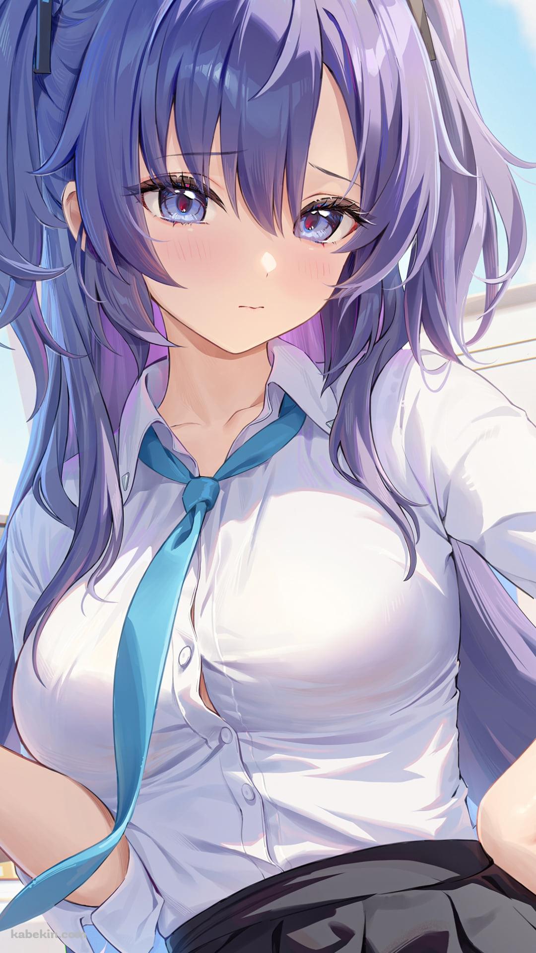 腰に手をあてる早瀬ユウカ / ブルーアーカイブのAndroidの壁紙(1080px x 1920px) スマホ用