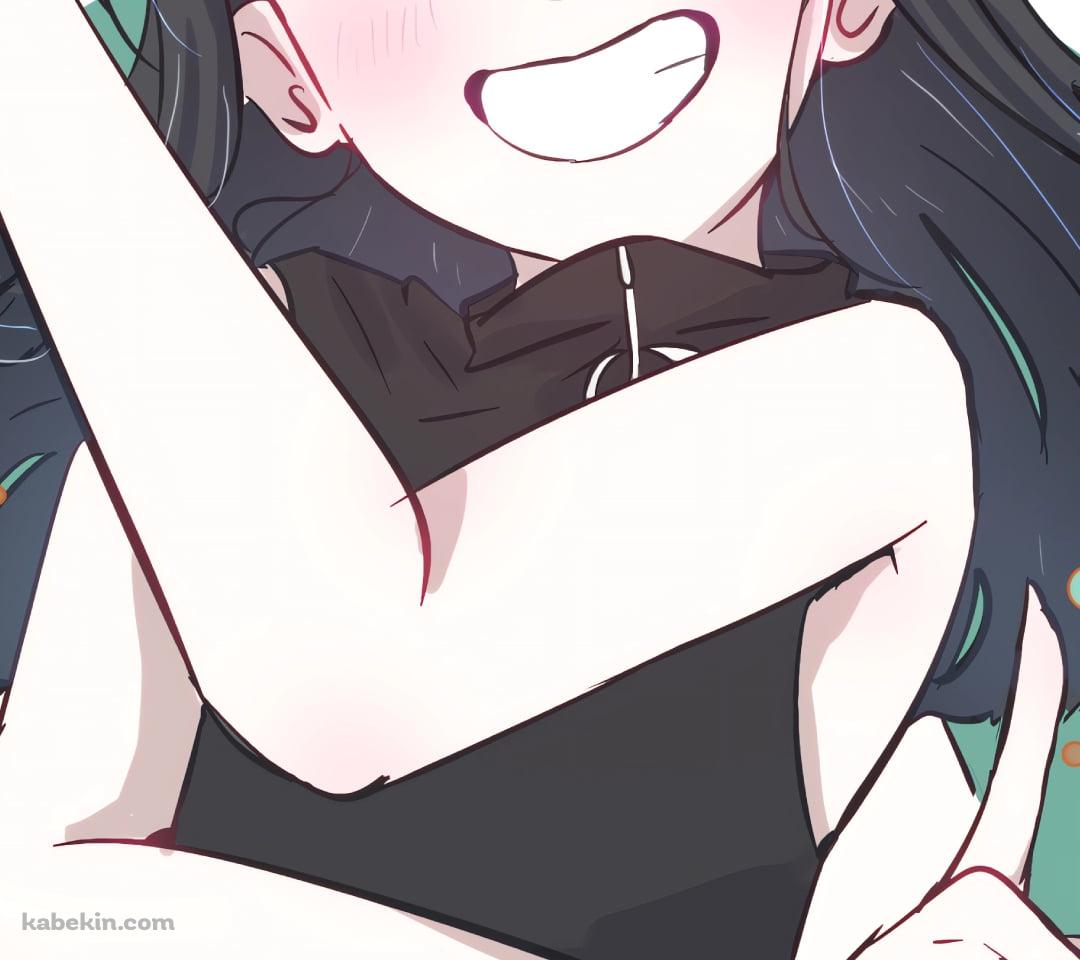 ウィンクしてポーズを取る安和すばる / ガールズバンドクライのAndroidの壁紙(1080px x 960px) スマホ用