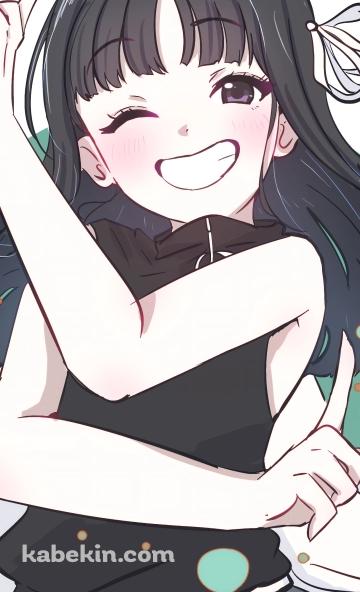 ウィンクしてポーズを取る安和すばる / ガールズバンドクライのAndroidの壁紙(360px x 592px) スマホ用