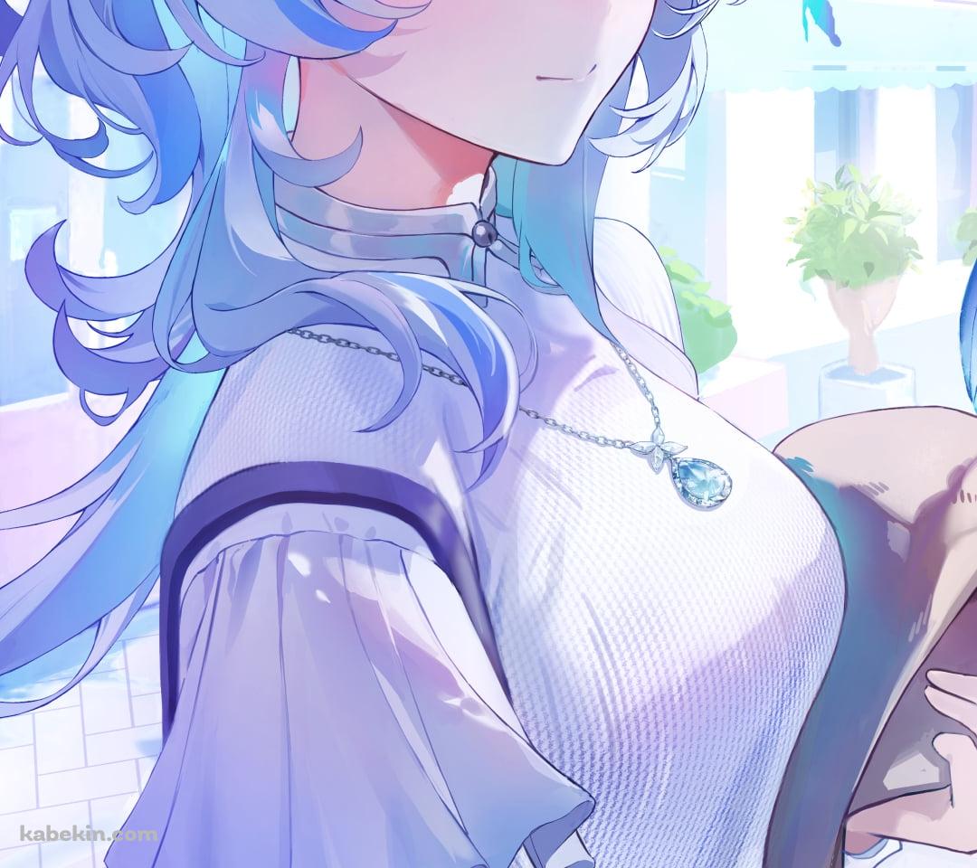 水色の蝶とショアキーパー / 鳴潮のAndroidの壁紙(1080px x 960px) スマホ用