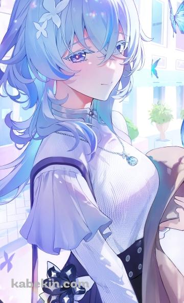 水色の蝶とショアキーパー / 鳴潮のAndroidの壁紙(360px x 592px) スマホ用