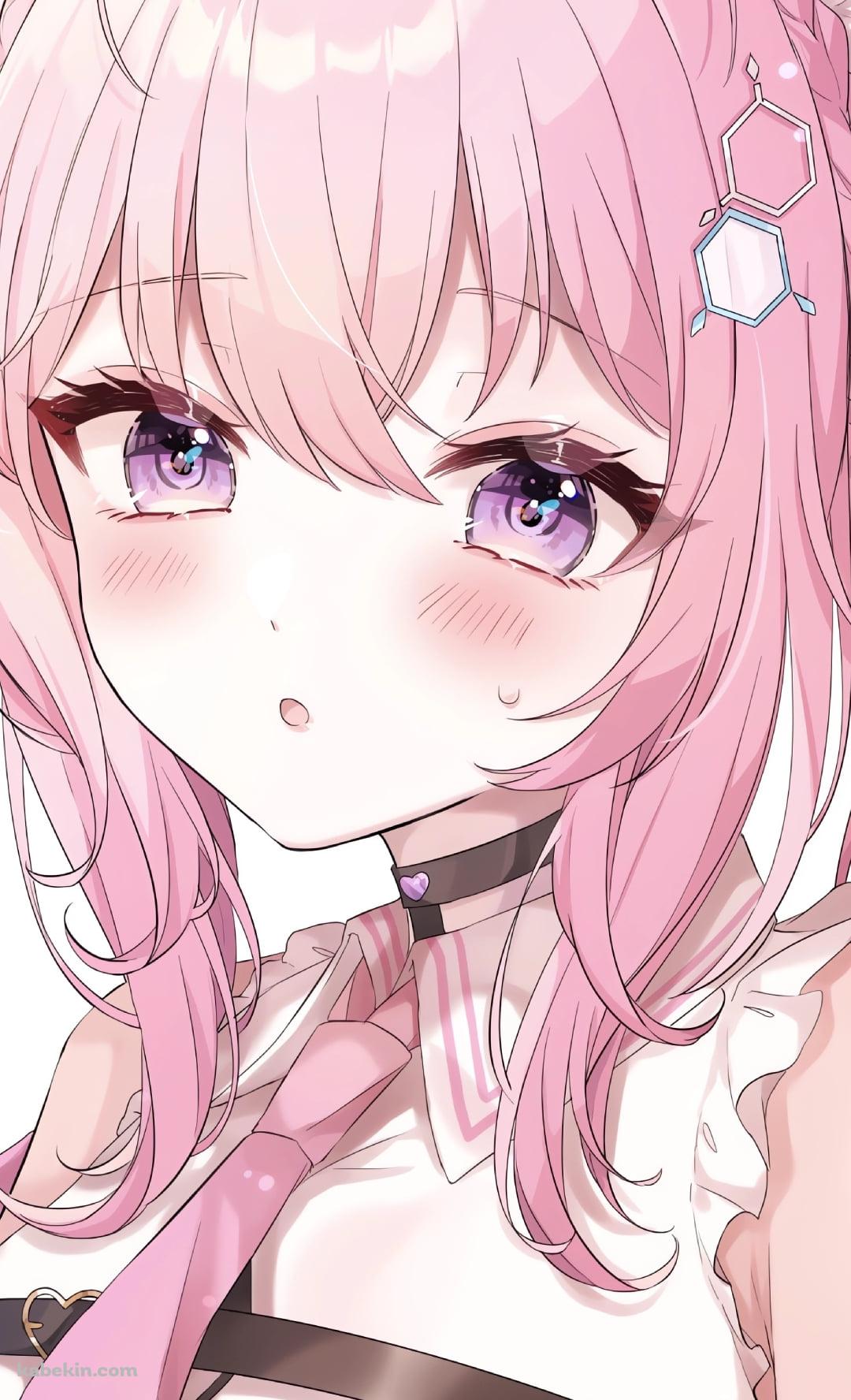 頬を赤らめる博衣こより / ホロライブ / バーチャルYouTuber / VtuberのAndroidの壁紙(1080px x 1776px) スマホ用