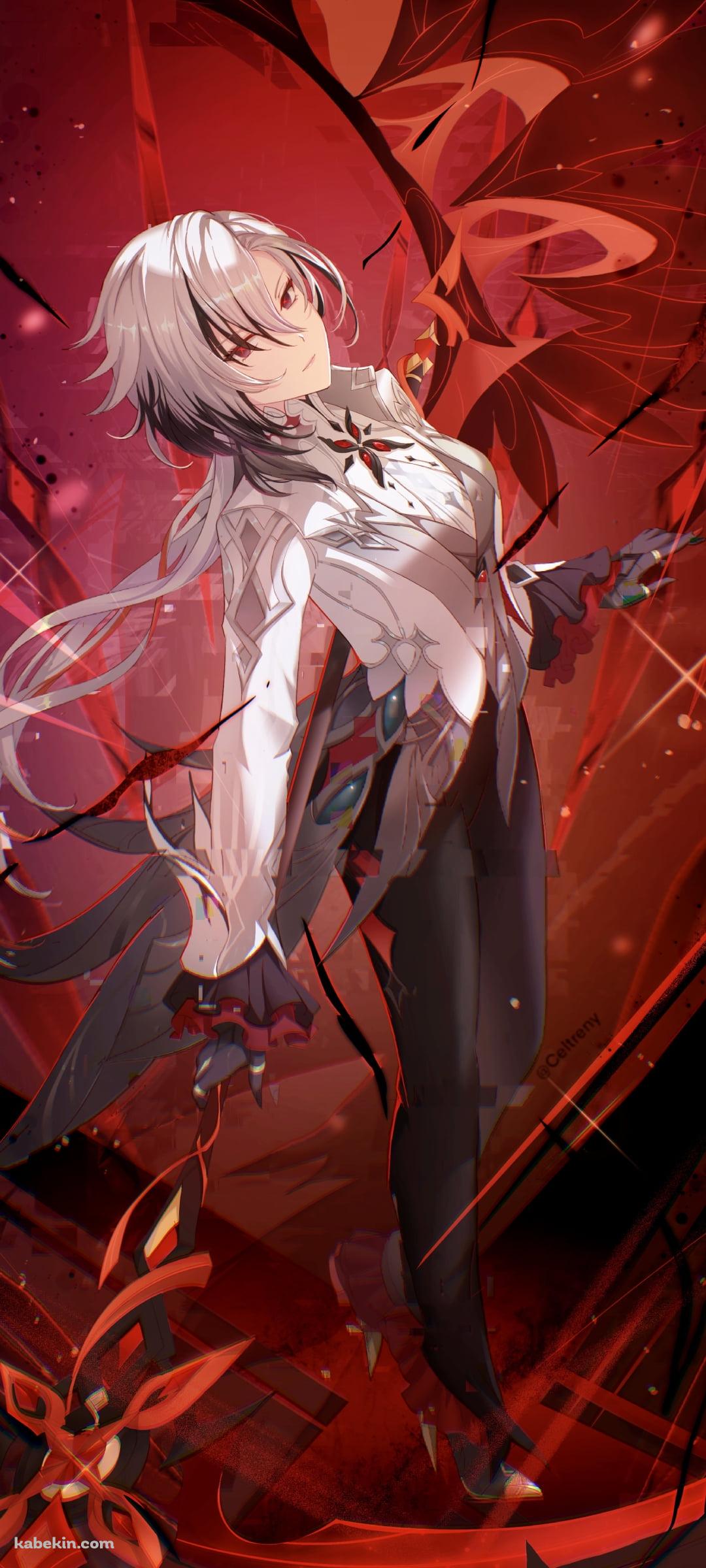白いタキシードを着たアルレッキーノ / 原神のAndroidの壁紙(1080px x 2400px) スマホ用